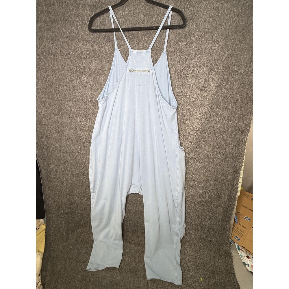 FP Movement Hot Shot Jumpsuit Womens Medium Light Blue Pocket Jogger One Piece - Picture 8 of 11